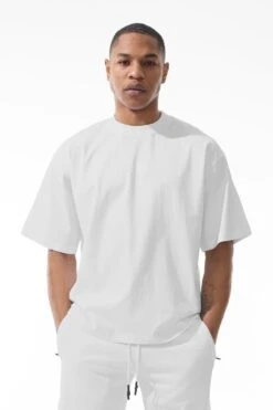 Burbank Boxy T-Shirt -Jordan Craig Shop 9152 WHITE MODEL2