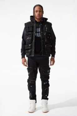 Infantry Division Field Vest (Black) -Jordan Craig Shop 915673V BLACK MODEL1