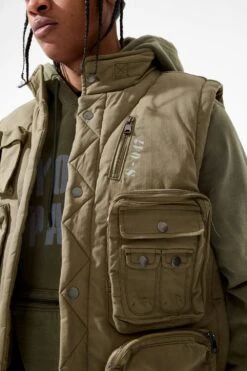 Infantry Division Field Vest (Olive) 9 Infantry Division Field Vest (Olive) -Jordan Craig Shop 915673V OLIVE MODEL3