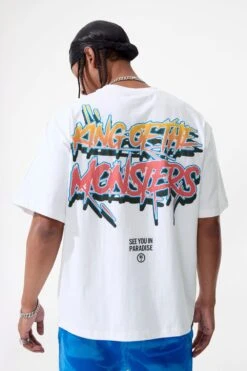 Sea Monster Boxy T-Shirt 18 Sea Monster Boxy T-Shirt -Jordan Craig Shop 9201A WHITE MODEL2