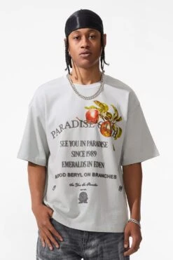 Paradise Club Boxy T-Shirt 38 Paradise Club Boxy T-Shirt -Jordan Craig Shop 9206A LIGHTGREY MODEL2