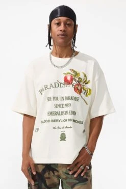 Paradise Club Boxy T-Shirt 29 Paradise Club Boxy T-Shirt -Jordan Craig Shop 9206A WHITE MODEL2