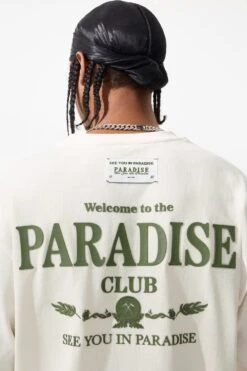 Paradise Club Boxy T-Shirt 33 Paradise Club Boxy T-Shirt -Jordan Craig Shop 9206A WHITE MODEL4