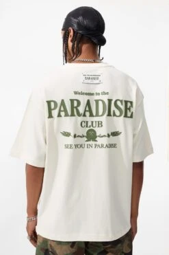 Paradise Club Boxy T-Shirt 34 Paradise Club Boxy T-Shirt -Jordan Craig Shop 9206A WHITE MODEL5