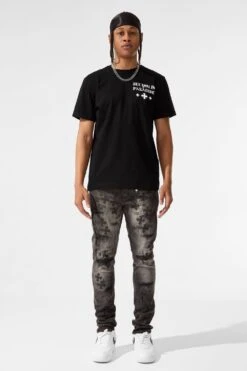 SYIP T-Shirt -Jordan Craig Shop 9217A BLACK MODEL1