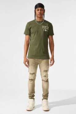 SYIP T-Shirt -Jordan Craig Shop 9217A OLIVE MODEL1