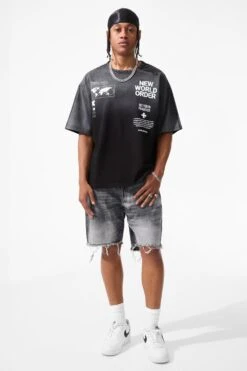 New World Order Boxy T-Shirt 16 New World Order Boxy T-Shirt -Jordan Craig Shop 9219A BLACK SHADOW MODEL1