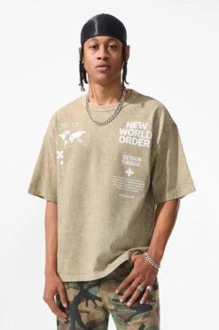 New World Order Boxy T-Shirt 13 New World Order Boxy T-Shirt -Jordan Craig Shop 9219A RUST MODEL2