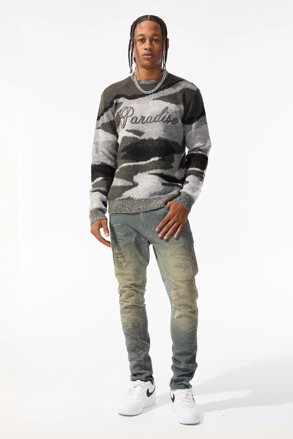 Paradise Mirage Crewneck Sweater (Black) 3 Paradise Mirage Crewneck Sweater (Black) - Image 3