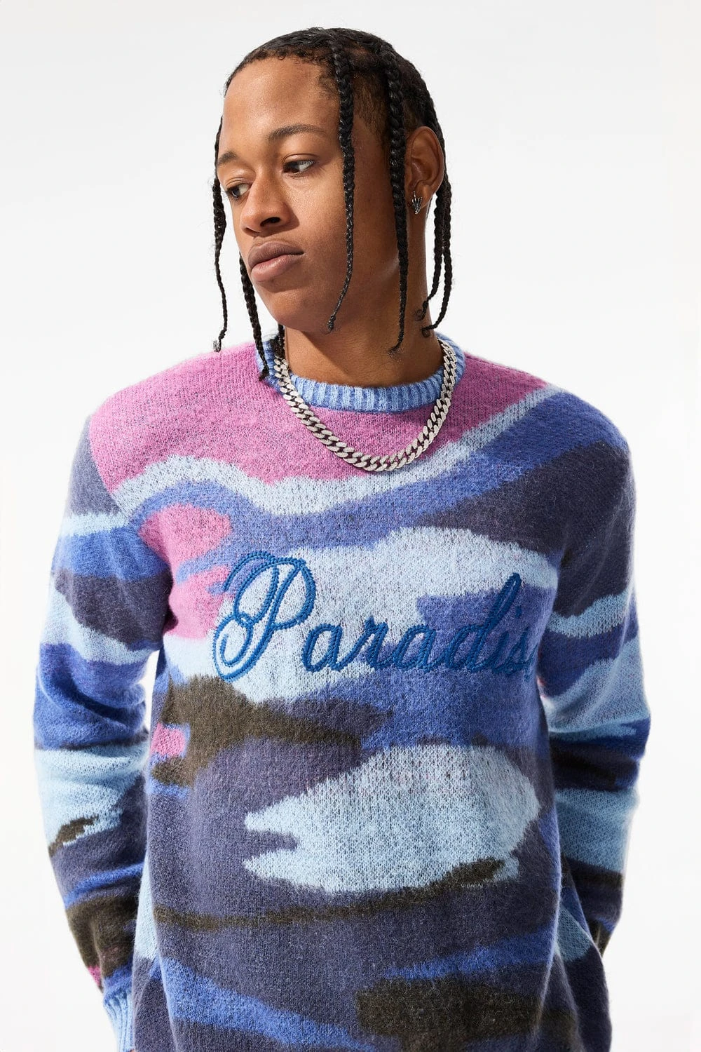 Paradise Mirage Crewneck Sweater (Blue) 3 Paradise Mirage Crewneck Sweater (Blue) - Image 3