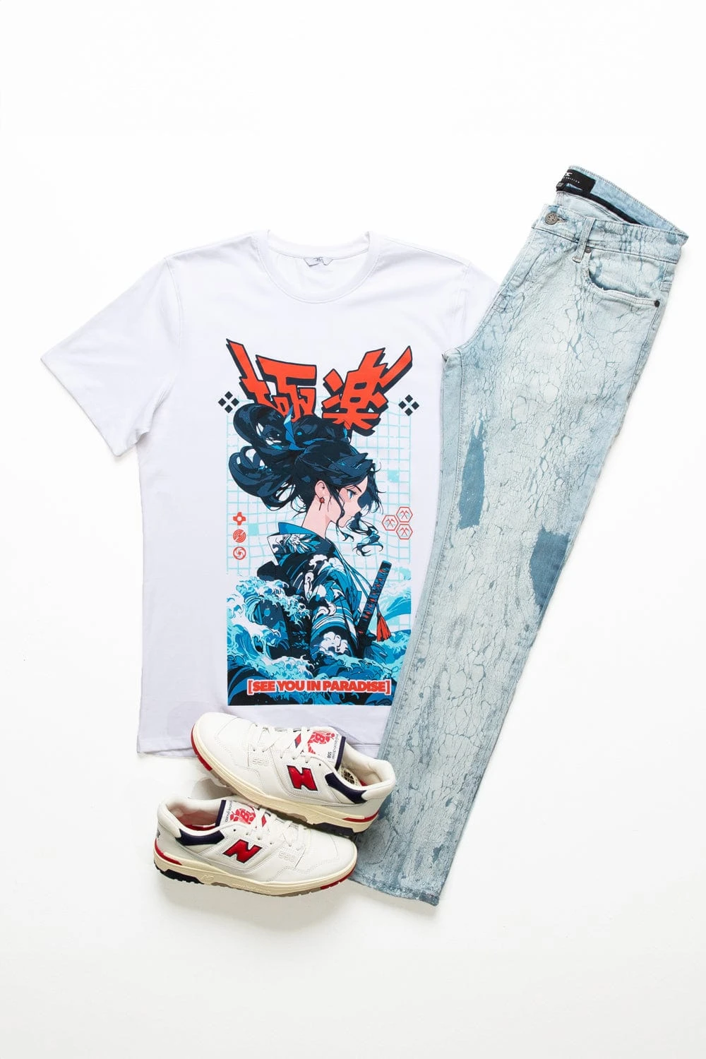 Water Samurai T-Shirt (White) 5 Water Samurai T-Shirt (White) - Image 5