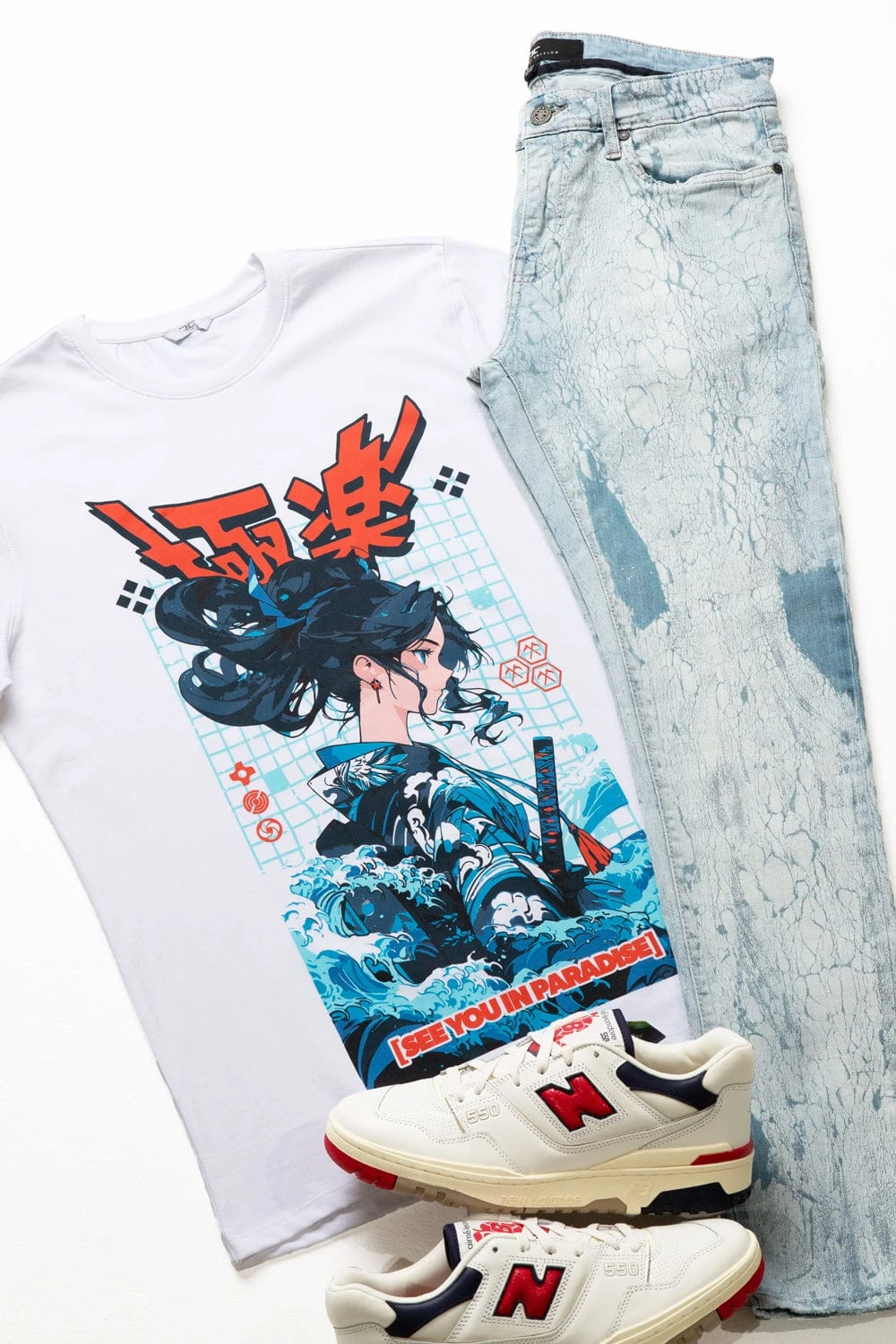 Water Samurai T-Shirt (White) 2 Water Samurai T-Shirt (White) - Image 2