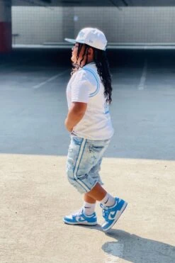 Kids Odyssey Striped Denim Shorts 16 Kids Odyssey Striped Denim Shorts -Jordan Craig Shop Brycen