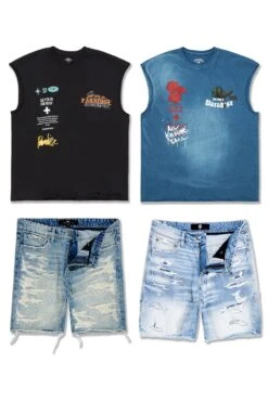 Graphic Tee & Short Bundle #4