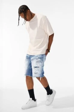 Retro - Landman Denim Shorts 22 Retro - Landman Denim Shorts -Jordan Craig Shop J3213S ARCTIC WASH MODEL2