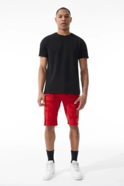 OG - Tulsa Twill Shorts -Jordan Craig Shop J3219S RED MODEL1