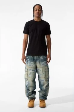 Brian - Blue Collar Cargo Denim (Desert Storm) 8 Brian - Blue Collar Cargo Denim (Desert Storm) -Jordan Craig Shop JB1187 DESERT STORM MODEL1