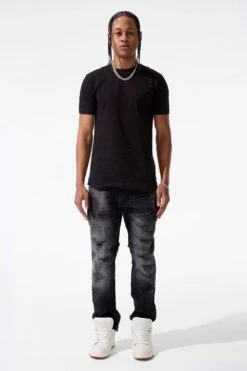 Collins - Coastal Denim -Jordan Craig Shop JC1163 BLACK SHADOW MODEL2