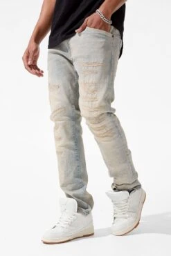 Collins - Coastal Denim -Jordan Craig Shop JC1163 CREAM WASH MODEL1