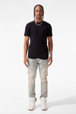 Collins - Coastal Denim -Jordan Craig Shop JC1163 CREAM WASH MODEL2
