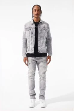 Collins - Meadowlands Denim (Monochrome) -Jordan Craig Shop JC1220R CEMENT WASH MODEL1