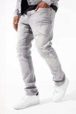 Collins - Meadowlands Denim (Monochrome) -Jordan Craig Shop JC1220R CEMENT WASH MODEL2
