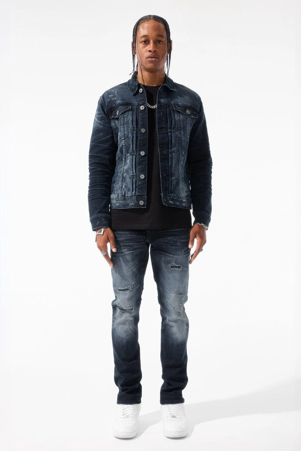 Meadowlands Denim Trucker Jacket (Azure) 2 Meadowlands Denim Trucker Jacket (Azure) - Image 2