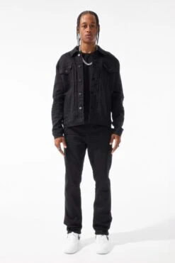 Collins - Obsidian Denim (Black) -Jordan Craig Shop JC1240 BLACK MODEL2