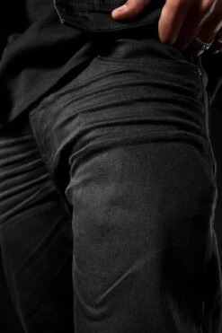 Collins - Obsidian Denim (Black) -Jordan Craig Shop JC1240 BLACK MODEL4