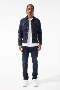 Collins - Gaucho Denim (Dark Indigo) 6 Collins - Gaucho Denim (Dark Indigo) -Jordan Craig Shop JC1240 DARK INDIGO MODEL2
