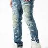 Collins - Black Widow Denim (Azure Gold) -Jordan Craig Shop JC1670 AZURE GOLD MODEL2