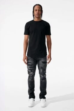 Collins - Black Widow Denim (Black Shadow) 7 Collins - Black Widow Denim (Black Shadow) -Jordan Craig Shop JC1670 BLACK SHADOW MODEL1
