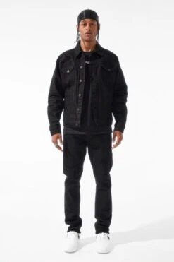 Collins - Tribeca Twill Pants (Core Colors) -Jordan Craig Shop JC990 BLACK MODEL1