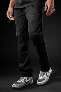 Collins - Tribeca Twill Pants (Core Colors) -Jordan Craig Shop JC990R BLACK MODEL2