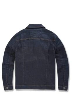 Gaucho Denim Trucker Jacket (Dark Indigo) -Jordan Craig Shop JJ1152 DARK INDIGO B