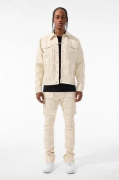 Ross Stacked - Thriller Cargo Pants (Khaki) 6 Ross Stacked - Thriller Cargo Pants (Khaki) -Jordan Craig Shop JJ1218 KHAKI MODEL1 4a620228 811e 4ccf 905a c4e8e46ae5fa