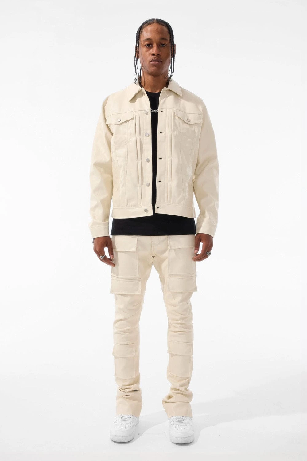 Ross Stacked - Thriller Cargo Pants (Khaki) 3 Ross Stacked - Thriller Cargo Pants (Khaki) - Image 3