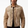 Meadowlands Denim Trucker Jacket (Earth Tones) 14 Meadowlands Denim Trucker Jacket (Earth Tones) -Jordan Craig Shop JJ1220RC CAMEL MODEL1