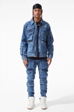 Sean - Legion Cargo Denim (Dark Indigo) 8 Sean - Legion Cargo Denim (Dark Indigo) -Jordan Craig Shop JJ1284 DARK INDIGO MODEL1 5ca404e7 99cf 4f66 99dc 585e36956013