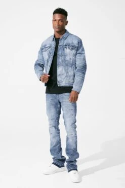 Desperado Denim Trucker Jacket 22 Desperado Denim Trucker Jacket -Jordan Craig Shop JJ351R TRUE BLUE MODEL1