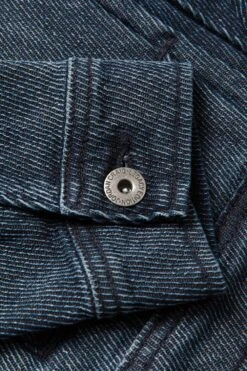 Cavalry Denim Trucker Jacket (Imperial Blue) 12 Cavalry Denim Trucker Jacket (Imperial Blue) -Jordan Craig Shop JJ359 CLOSE UP2