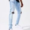 Ross - Angelic Denim (Ice Blue) -Jordan Craig Shop JR1038 ICE BLUE MODEL3