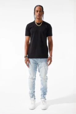 Ross - Napoli Denim (Sky Blue) -Jordan Craig Shop JR1274 SKY BLUE MODEL1