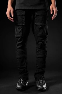 Ross - Maui Cargo Pants (Jet Black) -Jordan Craig Shop JR1289 JETBLACK MODEL1