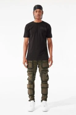 Ross - Maui Cargo Pants (Olive) 8 Ross - Maui Cargo Pants (Olive) -Jordan Craig Shop JR1289 OLIVE MODEL1