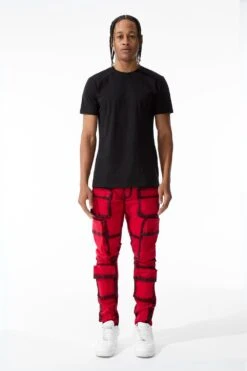 Ross - Maui Cargo Pants (Red) 8 Ross - Maui Cargo Pants (Red) -Jordan Craig Shop JR1289 RED MODEL1