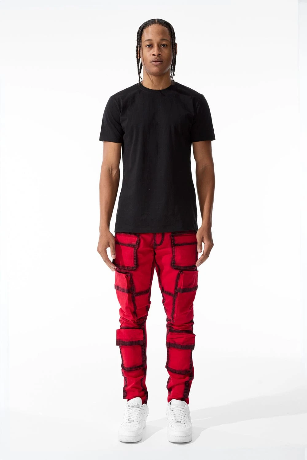 Ross - Maui Cargo Pants (Red) 3 Ross - Maui Cargo Pants (Red) - Image 3