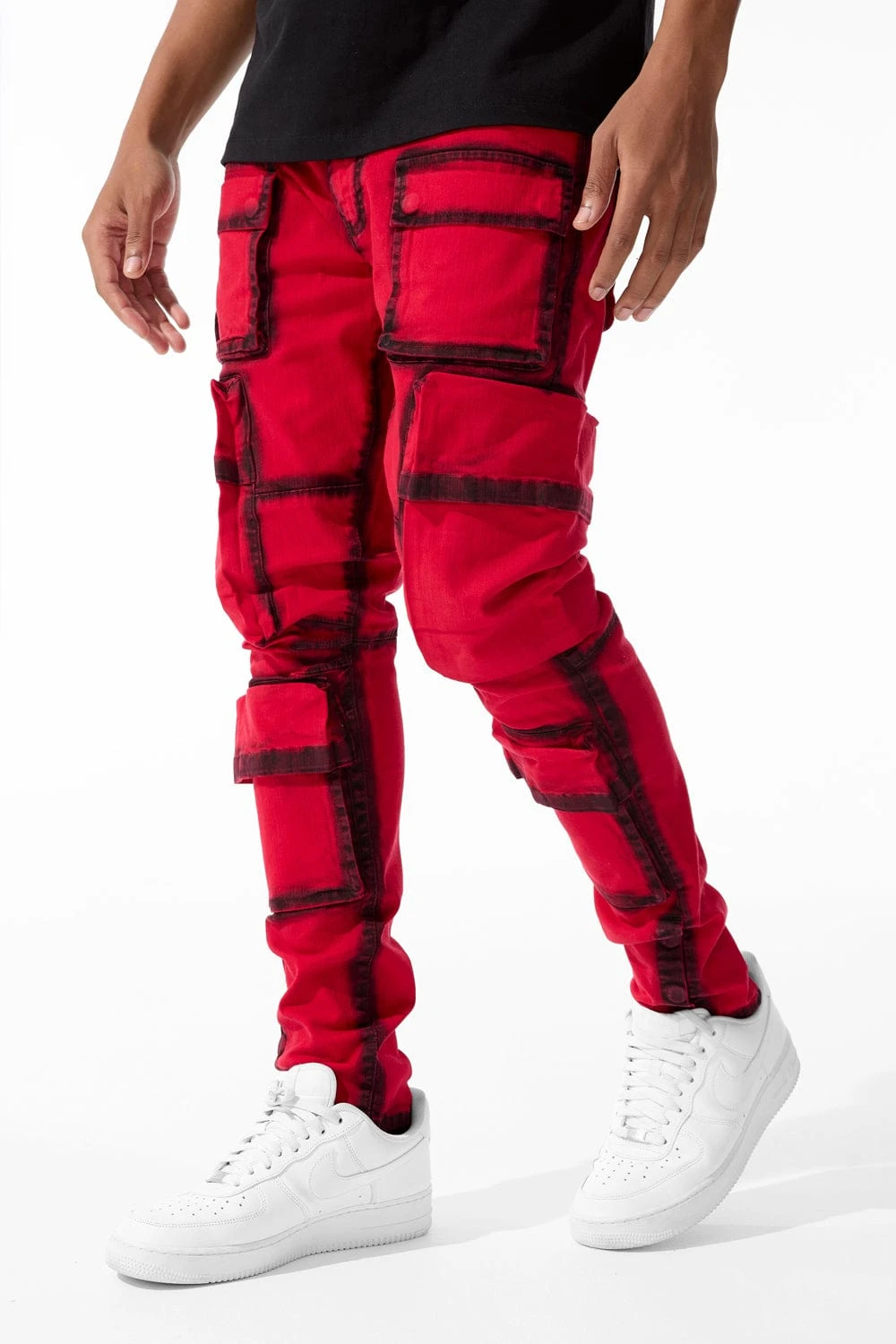 Ross - Maui Cargo Pants (Red) 1 Ross - Maui Cargo Pants (Red)