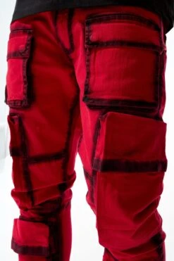 Ross - Maui Cargo Pants (Red) 10 Ross - Maui Cargo Pants (Red) -Jordan Craig Shop JR1289 RED MODEL3