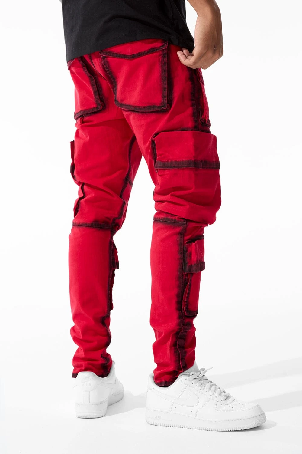 Ross - Maui Cargo Pants (Red) 4 Ross - Maui Cargo Pants (Red) - Image 4